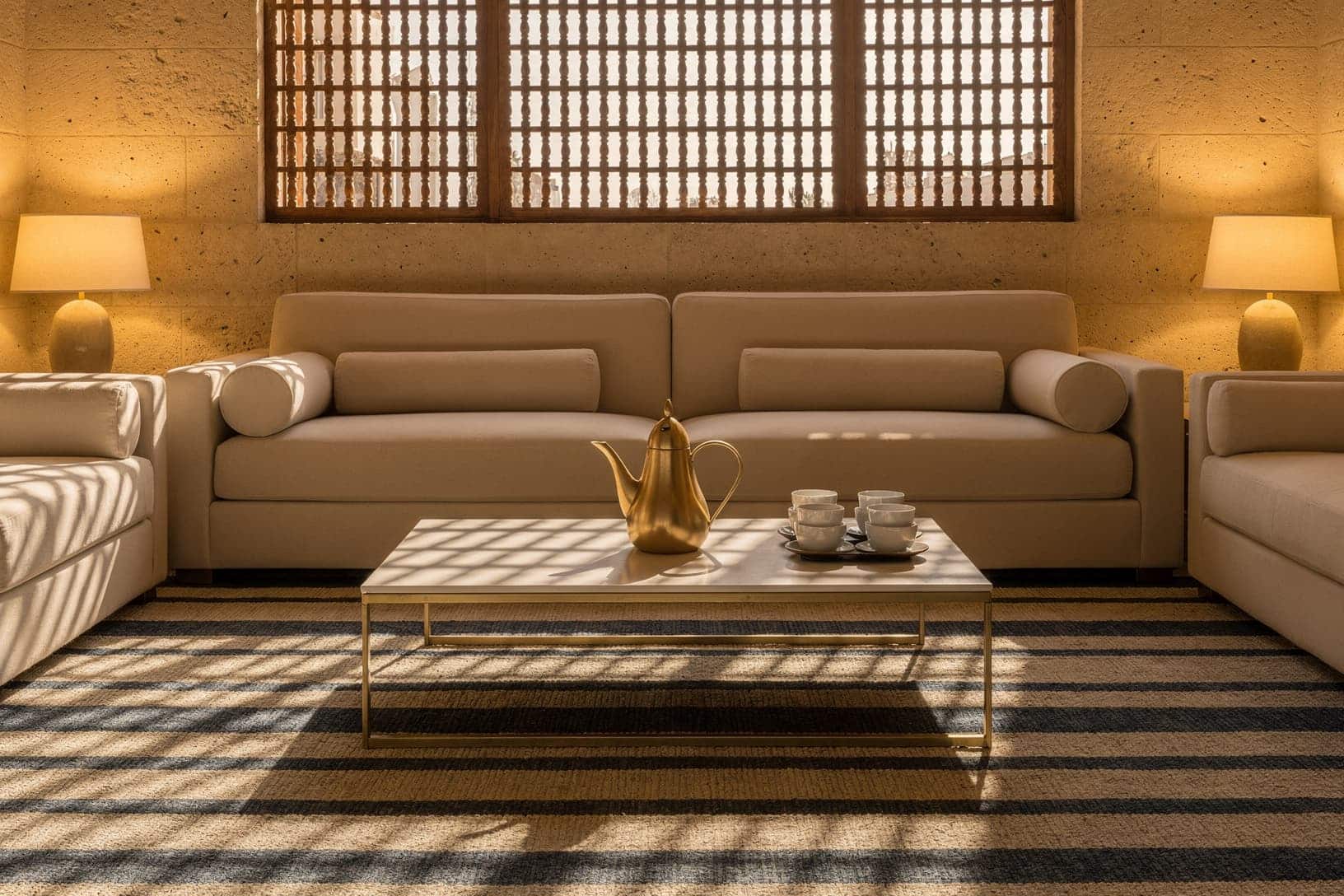 A generated view of the setting this service takes place in, with no people